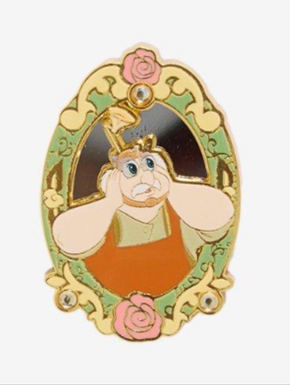 (3/$65) Disney The Beauty and The Beast Mirror Character Maurice Portrait Pin